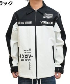 VANSON バンソン NVSZ-2504 3層 ストレッチジャケット コーチジャケット 高耐水 高撥水 メンズ