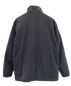 FIRST DOWN ファーストダウン ロゴ刺繍 中綿ジャケット M 黒 FIRSTDOWN メンズ 古着 中古